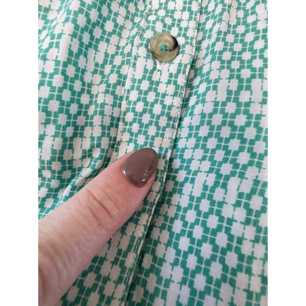 Maeve Anthropologie Mint Green Rochelle Button Down Blouse Top 4 S NWOT - Picture 5 of 9